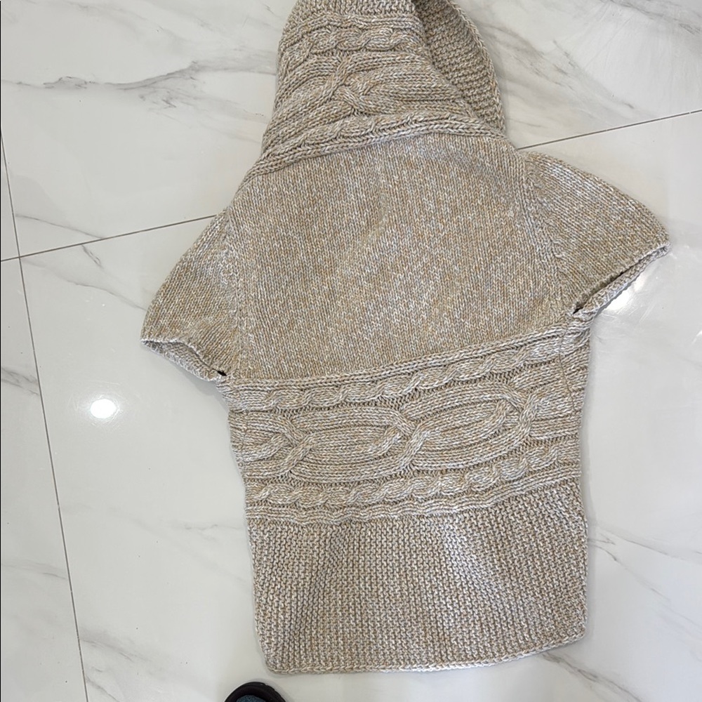 Express Tan Cable Knit Shrug - Picture 9 of 9